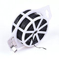 328 Feet (100m) Green Multi-Function Sturdy Garden Plant Twist Tie with Cutter Cable Tie Zip Tie black