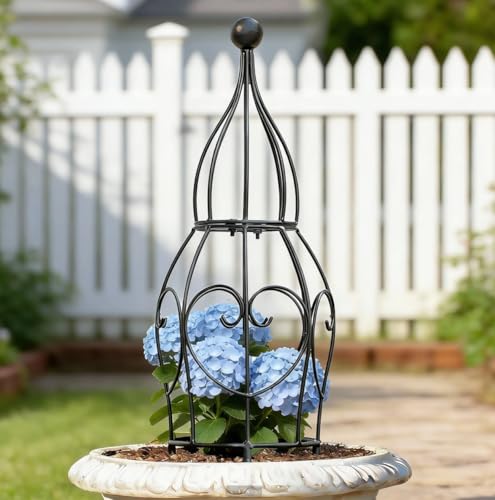 26” Metal Garden Obelisk Trellis Sturdy Support for Climbing Plants