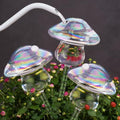 Self Watering Globes Mushroom Glass Bulbs Set of 3, Indoor Outdoor