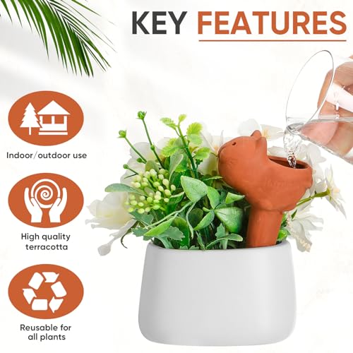 6 Pcs Terracotta Plant Watering Spikes Self Watering Stakes - view 3
