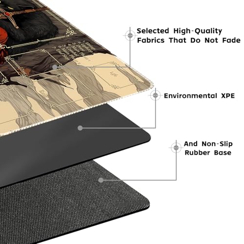 Playmat for MTG & TCG，24x14 inches(Cat Swordsman1) - view 3