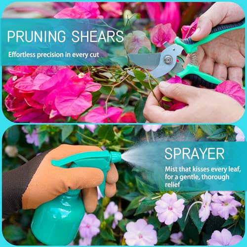 Garden Tool Set, 10 PCS Gardening Tools/Kit for Women,Gardener Gift - view 3