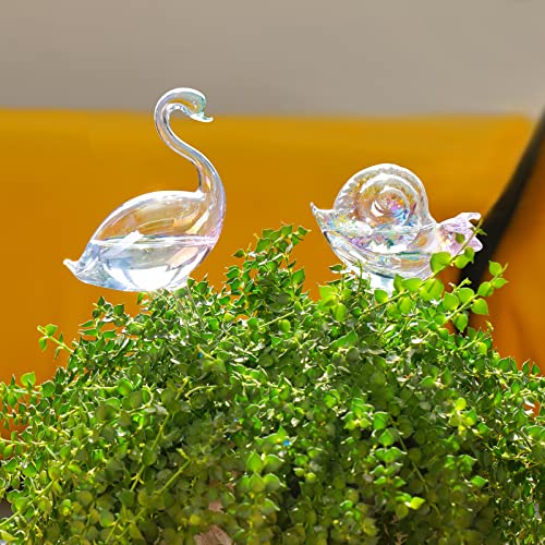 Glass Plant Self Watering Bulbs 3-Pack Iridescent Pearl - view 2
