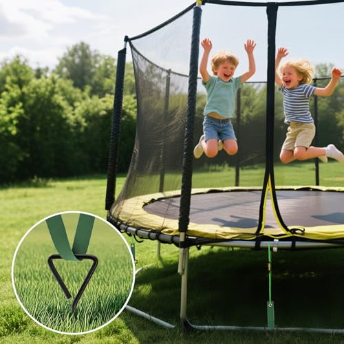 6 Pack Tree Stake Kit, Tree Straightening Kit for Leaning Tree, Spiral Trampoline Anchors High Wind Heavy Duty for Camping Tents, Car Ports, Swing Sets, Canopies, Sheds, 15.8 inches - view 7