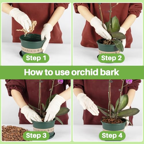 8OZ Orchid Bark Planting Soil - Orchid Potting Mix (5-12 MM) - view 6
