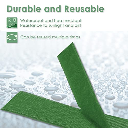 Garden Tie Green Tape, Plant Supports, Gentle On Plants (16.4ft × 0.6 inch, 1 roll, Green) - view 3
