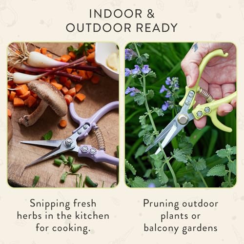 Pruning Shears- Garden Snips-Herb Scissors- Chartreuse 1-Pack - view 6