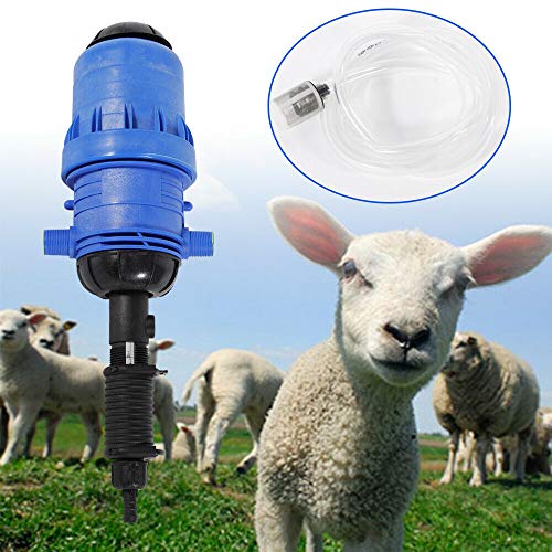Adjustable Automatic Fertilizer Injector Water Powered Chemical Liquid Doser Dispenser 20-2500 L/H Drip Irrigation Injector Dosing Pump for Industry Garden Hose Livestock (Blue) - view 3