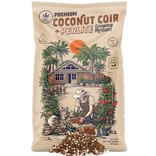 Happy Trees Coco Coir and Perlite 70/30 Growing Medium, 50L (1.8 cu.ft.)
