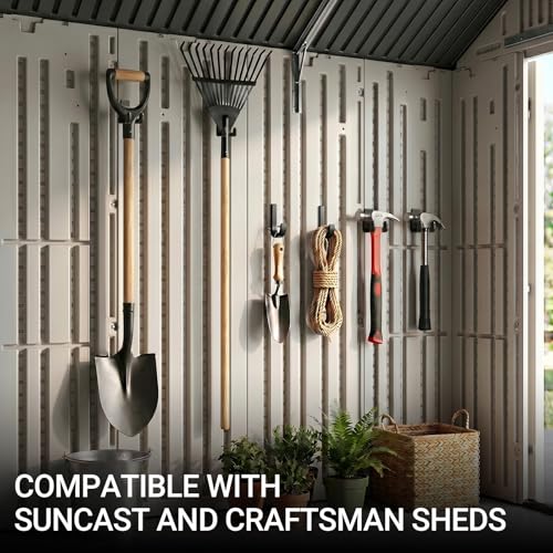 Storage Sheds Hooks J U V-Shape Hangers Tool Set for Suncast/Craftsman Shed Storage Accessories (12) - view 5