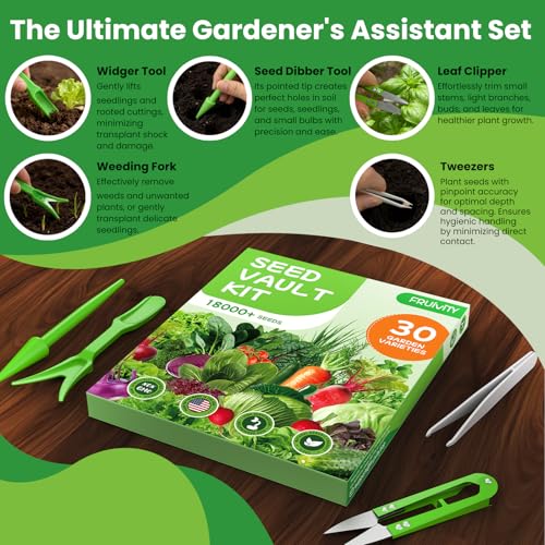 30 Heirloom Seeds Variety Pack - 18500+ Seeds for Planting Vegetables, Home Garden Seeds for Hydroponic, Indoor and Outdoor, Unique Gift for Mother, Women, Mom, Friend, Her - view 4
