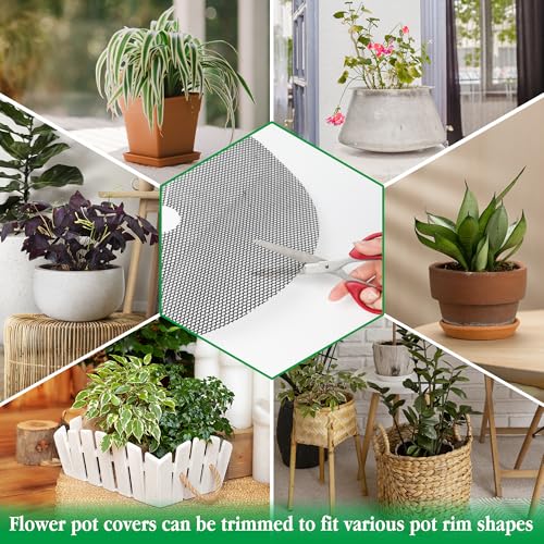 Plant Pot Grids 15.7 Inch Cuttable Soil Cover Protector from Animals - view 3
