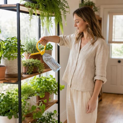 Bottle Watering Spout, Easy Plant Irrigation Attachment for Plastic Bottles, Indoor Pots, Seedlings, Balconies, Garden Beds and Household Plant Care - Yellow - view 5