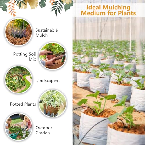2 Pack Coco Chips for Plants- 2.2lb Organic Coconut Husk Potting Mix - view 6
