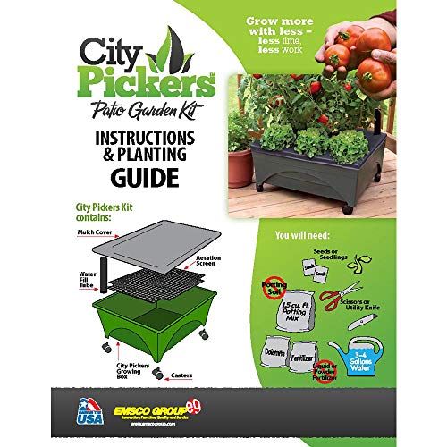 2341-1HD City Picker Raised Bed Self Watering and Improved Aeration – Mobile Unit with Casters-Hunter Green Grow Box and Seed Starter - view 4
