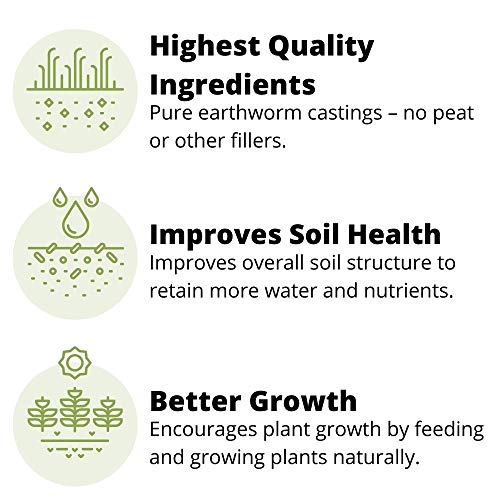 Earthworm Castings – 3 lb—Premium Plant Fertilizer for Indoor & Outdoor Plants – Soil Enhancer for Vegetable Gardens - view 5