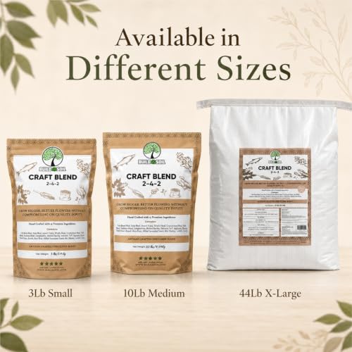 BuildASoil Fertilizer for Vegetable Garden and Organic Plant Food | Hand-Crafted Organic Fertilizer with 15 Premium Ingredients | Ensures Larger Plants and More Fragrant Flowers (10 LB - Medium Bag) - view 3