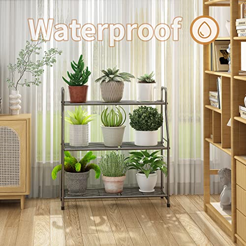 Plant Stand Indoor Outdoor, 3-Tier Metal Corner Plant Shelf - view 5