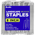 Landscape Staples 50 Pack 8 Inch Heavy-Duty Galvanized Garden Stake