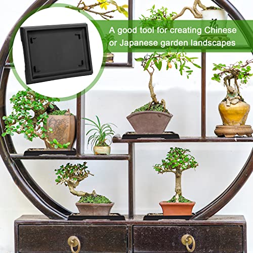2 Pcs Bonsai Humidity Tray for Indoor Plants,7.8 X 5.5 Inch - view 6