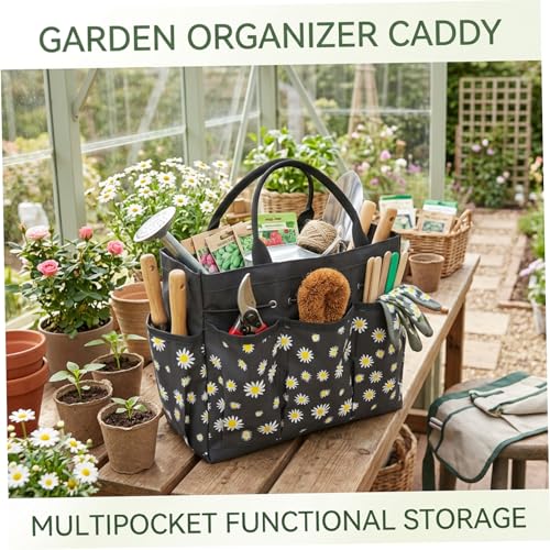 Garden Tool Bag with Multiple Pockets, Heavy-Duty 600D Oxford Fabric Gardening Bag for Organizing Outdoor Supplies - view 2