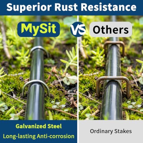 200 Pack 4 Inch Garden Stakes Galvanized Drip Irrigation Stakes - view 4