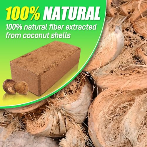 6 Pack Coco Coir Bricks for Plants 100% Organic Peat Moss - view 2