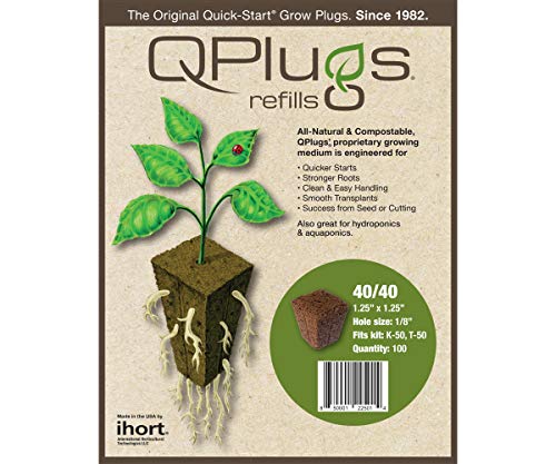 IHQPC100 Q Plug Cubes, Bag of 100, Brown