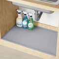 Waterproof Under Sink Mat, 34"x22", Drip Tray Shelf Liner, Grey