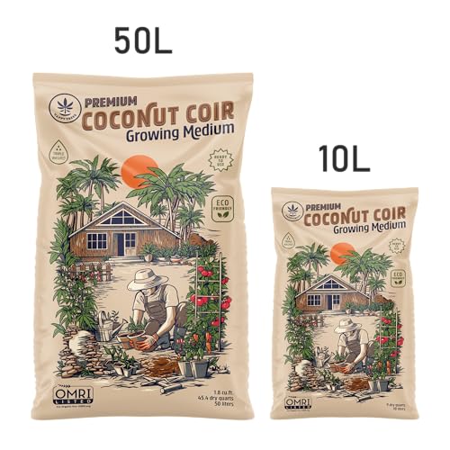Happy Trees Coco Coir Loose Coconut Fiber Growing Medium, Organic, 9 Quarts - view 6