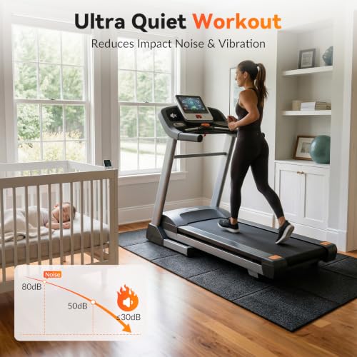 Treadmill Mat for Carpet & Hard Floors, 79 x 39 Inch Foldable - view 4