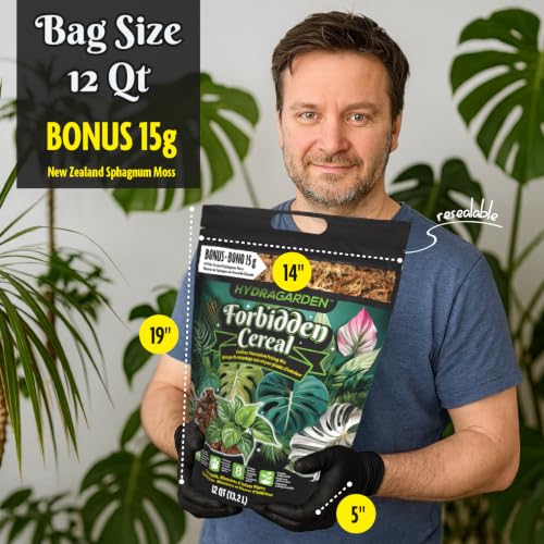 Forbidden Cereal Soilless Houseplant Potting Mix - Chunky Soil for Aroid Tropical Plants & Flowers - 8 Ingredients, No More Overwatering, Versatile Moisture Retention, Peat Free & Organic - 12 QT Bag - view 2