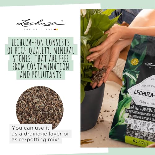 19562 PON Mineral Plant Substrate Potting Mix for Indoor Gardening, 12 Liter Bag, Grey - view 4