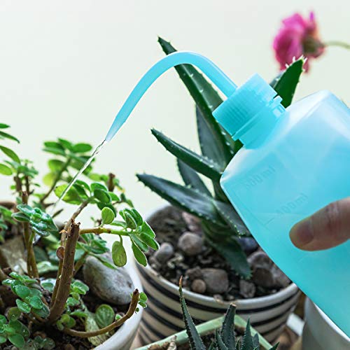 Squeeze Bottles Succulent Watering Bottle 500ml Blue Water Squirt Irrigation Bottle Squeeze Sprinkling Can Plastic Wash Plant Bottle 2pc - view 4