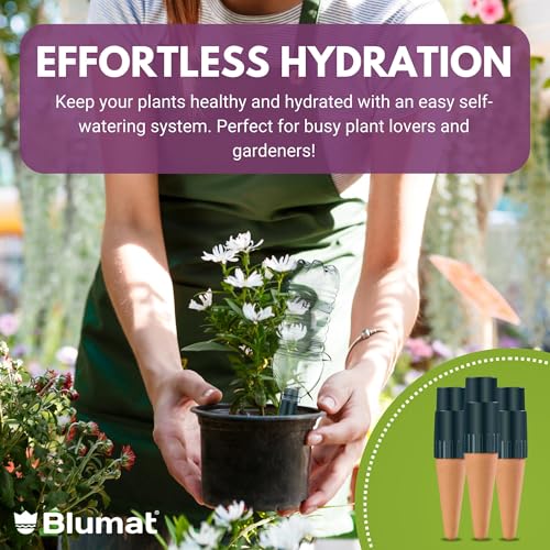 Plant Watering Device - Easy Self Watering Planter Insert for Indoor Plants - Bottle Adapter - Prevents Overwatering and Underwatering for Healthy Growth - 3 Pack - view 6
