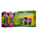 FloraSeries Hydroponic Nutrient Fertilizer System Trial Pack with FloraMicro, FloraBloom and FloraGro, 1 qt.