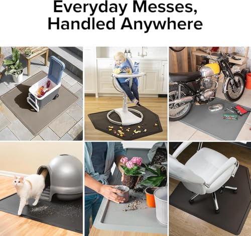 All-Purpose Mat - Multi-Use Mat for Everyday Living - 15" x 24" - Universal - Black - view 6