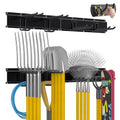 Garage Tool Organizer Wall Mount with 32 inches Rails and Adjustable Heavy-Duty Hooks, Garden Tool Organizer, Carries 300 lbs, Heavy Duty Garage Storage Rack For Yard, Shed, Workshop, Easy to Install