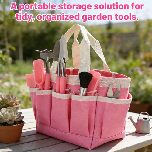 44pcs Small Gardening Tools Gifts for Women Beginners, Pink - view 3