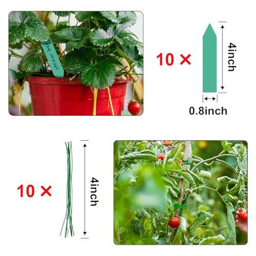34 Inch Moss Pole, 2 Pack 19.5 Inch Moss Poles for Climbing Plants Monstera, Moss Sticks for Indoor Plant Support Plant Stakes for Indoor Climbing Plants Grow Upwards with Garden Ties - view 4