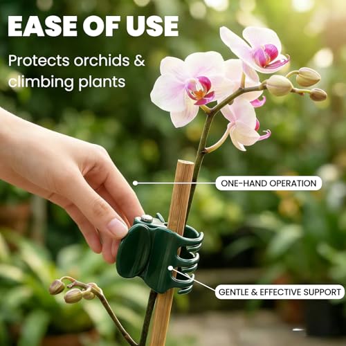 100pcs Standard Orchid Clips, Small Plant Clips for Thin Stem Vines - view 6