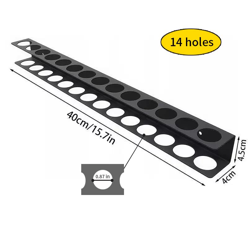 Screwdriver Plier Organizer Wall Mount Steel Wall Mount Tool Storage Rack Screwdriver Organizer Hand Tool Hammer Pliers Storage Rack For Garage Workshop Homes Workshops Sheds 1Pack - view 2