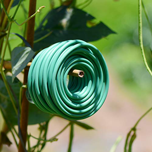 Soft Plant Tie, Garden Wire Tie for Plants Heavy Duty Reusable Plant Twist Ties for Gardening Home Office (Green, 32.8 feet) - view 5