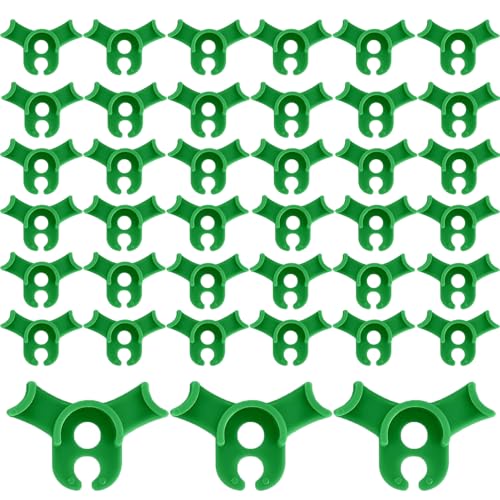 50pcs Low Stress Plant Training Clips, 90 Degrees Trainer Bud Plant Bender for Plant Gardening, Green