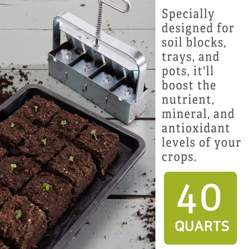 Fort Vee - Organic Potting Soil Mix | High-Nutrient Compost-Based Soil for Indoor & Outdoor Container Seed Starting, Plants & Vegetables Organic Gardening | 2 Pack - 40 Quarts - view 5