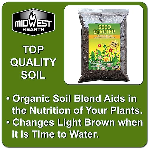 Seed Starter Soil Mix for Germination and Growth, Made in USA, 4 Dry Quarts - view 4