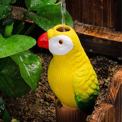 4 Pack Self Watering Spikes and Globes, Handmade Terracotta Parrot Self-Watering Plant Devices with Slow Release System, Automatic Plant Water Bulbs for Indoor and Outdoor Garden Vacation - view 3