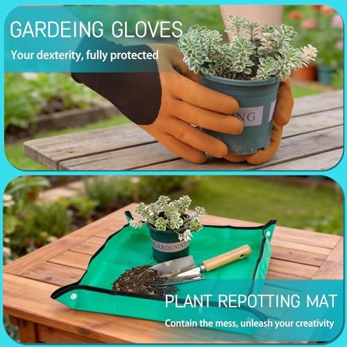 Garden Tool Set, 10 PCS Gardening Tools/Kit for Women,Gardener Gift - view 4