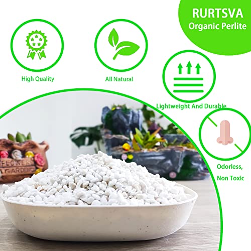 Natural Organic Perlite 5QT for Plants Potting Mix Indoor Outdoor Garden Soil Amendment for Enhanced Drainage, Seed Starter, Root Growth for Succulents, Cactus, Orchids, Money Trees, Vegetables - view 2