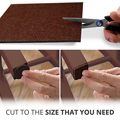 Felt Furniture Pads - 10 Pack Premium 8”x6” Heavy Duty 1/5” - view 5